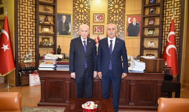 Başkan Aydın Bahçeli'yi ziyaret etti