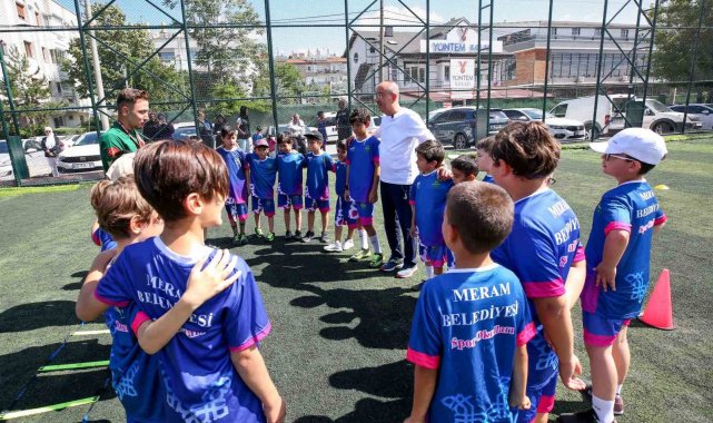 Başkan Kavuş, yaz spor okulu öğrencileriyle buluştu