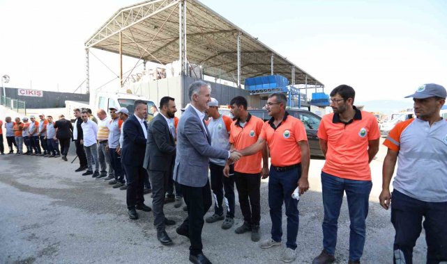 Başkan Taban'dan bayramda mesai yapan personele teşekkür