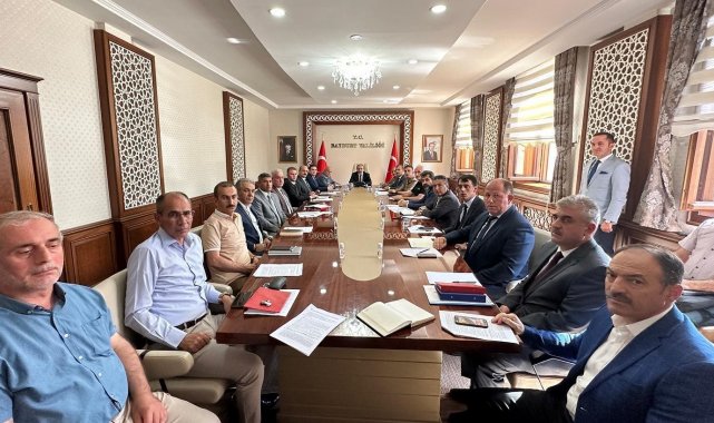 Bayburt'ta Cumhurbaşkanı Erdoğan ziyareti öncesi toplantı yapıldı