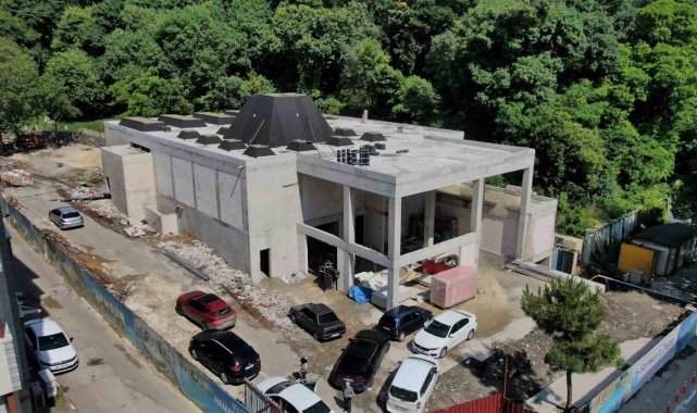 Belediye Hamamı inşaatı yüzde 50'ye ulaştı