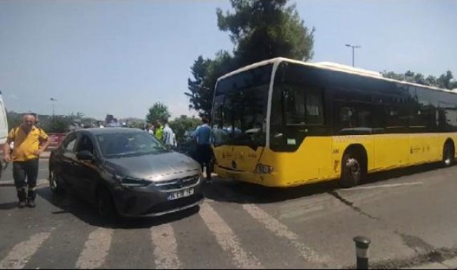 Beşiktaş'ta otomobil İETT otobüsüne çarptı: 6 yaralı