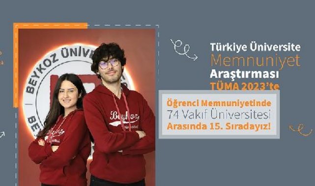 Beykoz Üniversitesi, memnuniyet araştırmasında 15'inci sırada yer aldı