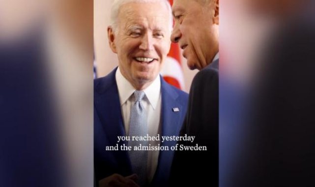 Biden'dan Cumhurbaşkanı Erdoğan'a teşekkür