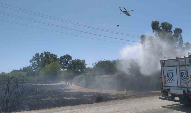 Bodrum Belediyesi ekipleri yangınlara müdahalede destek oldu