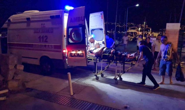 Bodrum'da şişme bot patladı: 2 yaralı