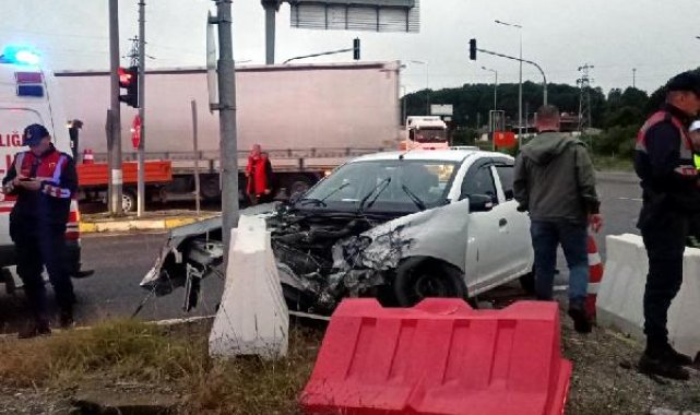 Bolu'da TIR ile otomobil çarpıştı: 6 yaralı