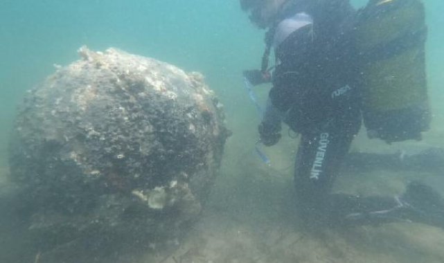 Bozcaada açıklarında bulunan 2. Dünya Savaşı'ndan kalma mayın kontrollü patlatıldı