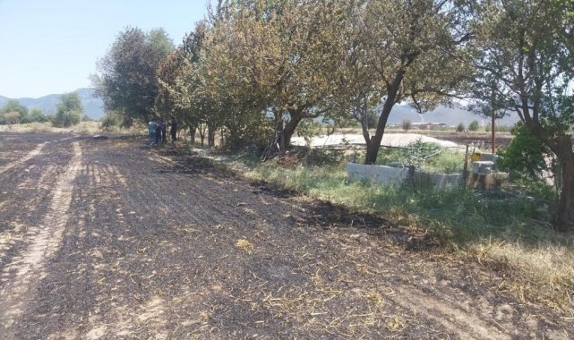 Burdur'da aynı günde ikinci arazi yangını: 8 dönüm arazi yandı