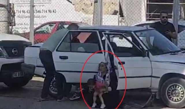 Bursa'da zincirleme kazada 4 kişi yaralandı; yaralı anne ve çocuklarının yaşadığı korku kamerada