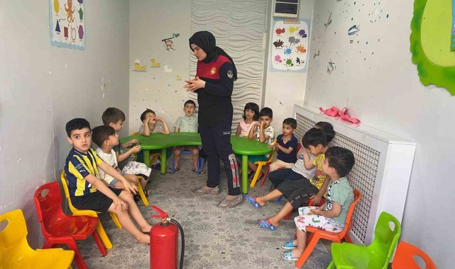 Büyükşehirden minik öğrencilere yönelik yangın eğitimi