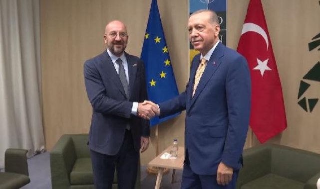 Cumhurbaşkanı Erdoğan, Avrupa Konseyi Başkanı Michel ile görüştü