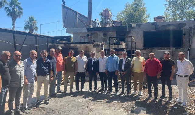 DAİMFED, yangında zarar gören TSYD Adana Şubesi tesislerinde incelemelerde bulundu