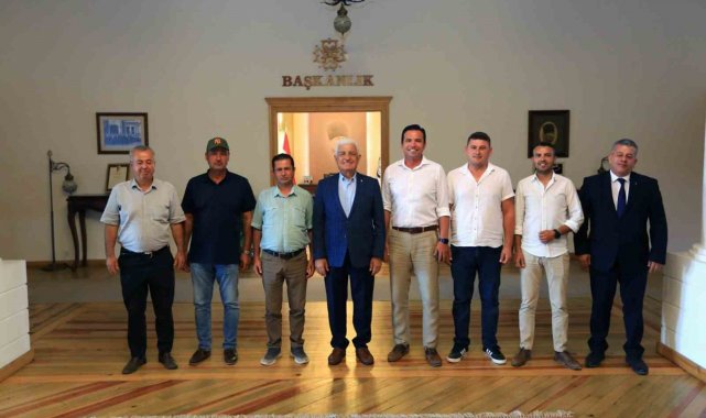 Datça Muhtarlarından Başkan Gürün'e su teşekkürü