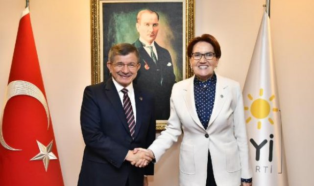 Davutoğlu'ndan Akşener'e 'Hayırlı olsun' ziyareti