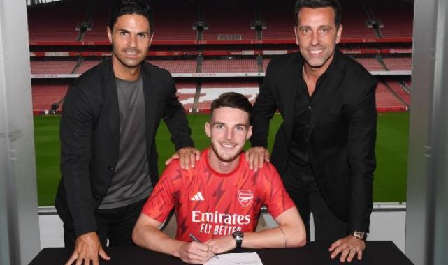 Declan Rice, rekor bonservis bedeliyle Arsenal'de