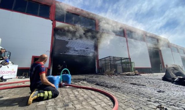 Diyarbakır'da gıda imalathanesinde yangın