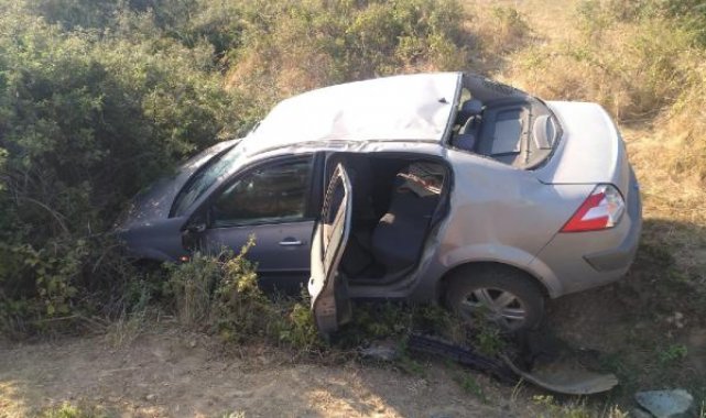 Edirne'de otomobil şarampole devrildi: 4 yaralı