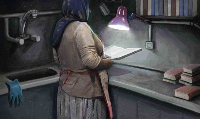 Eğitim konulu karikatür yarışmasının ödülleri veriliyor
