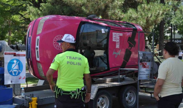 Emniyet kemeri takmanın önemi uygulamalı olarak anlatıldı