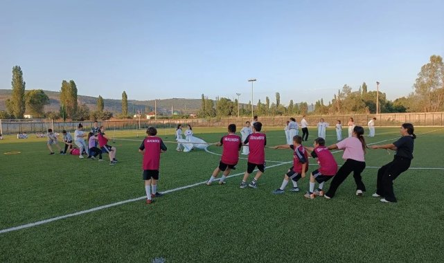Engelsiz Yaz Spor Okulu'nda çocuklar doyasıya eğleniyor