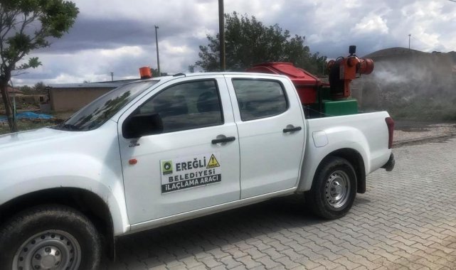 Ereğli Belediyesi ilaçlama çalışmalarını sürdürüyor