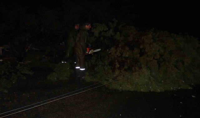 Fırtına Alaşehir'i savaş alanına çevirdi