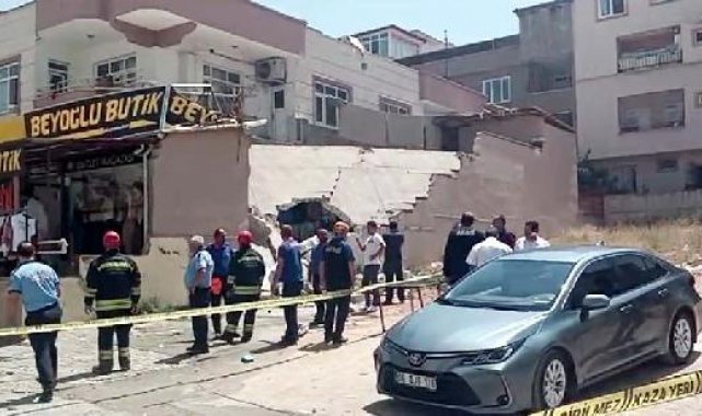 Gaziantep'te iş yerinin duvarı çöktü: 4 yaralı