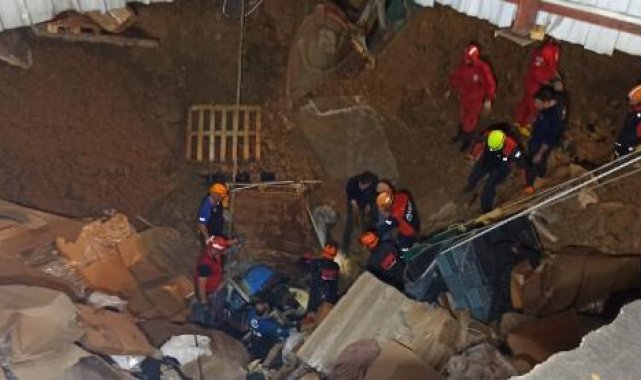 Giresun'da fabrikada göçük altında kalan işçiyle iletişim kesildi