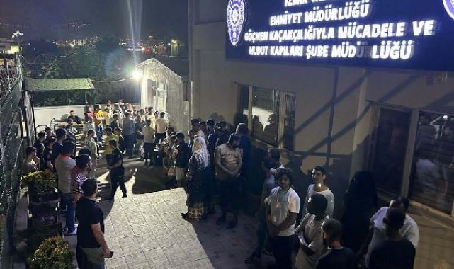 İzmir'de 170 kaçak göçmen yakalandı