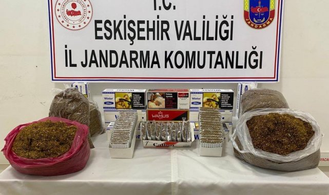 Jandarma ekiplerinden kaçak tütün operasyonu