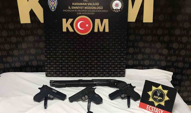 Karaman'da silah ticaretinden gözaltına alınan 1 kişi tutuklandı