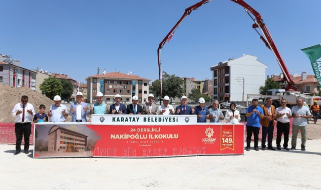 Karatay Belediyesi Osman Benliler İlkokulu'nun temelini attı