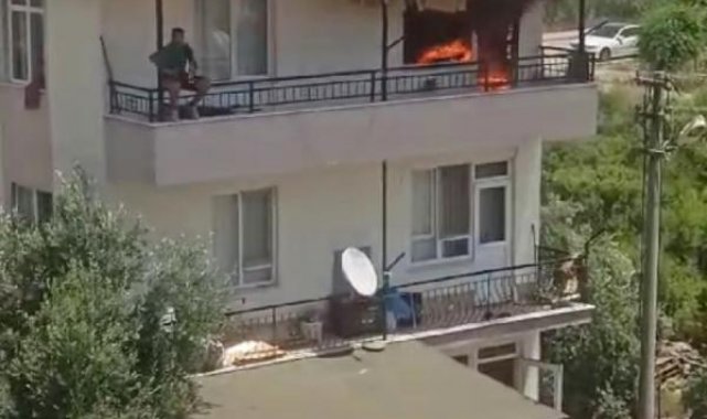 Kardeşleriyle kavga ettikten sonra evini ve motosikletini yaktı