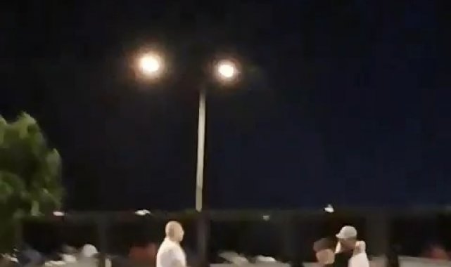 Kavga eden gencin kafasında bira şişesini böyle patlattı