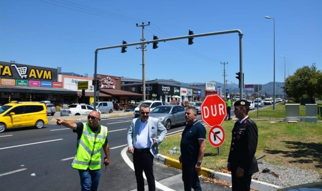Kaymakam Odabaş bayram boyunca alınan trafik tedbirlerini yerinde denetledi