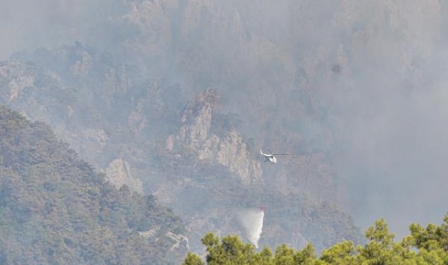 Kemer'deki orman yangını 3'üncü gününde
