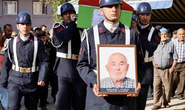 Kıbrıs Gazisi Mehmet Yağcı son yolculuğuna uğurlandı