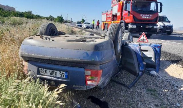 Kırıkkale'de otomobil, devrildi: 5 yaralı