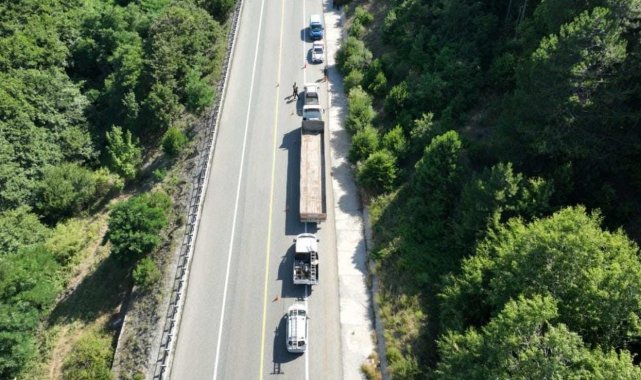 Kırklareli'nde dronlu trafik denetimi