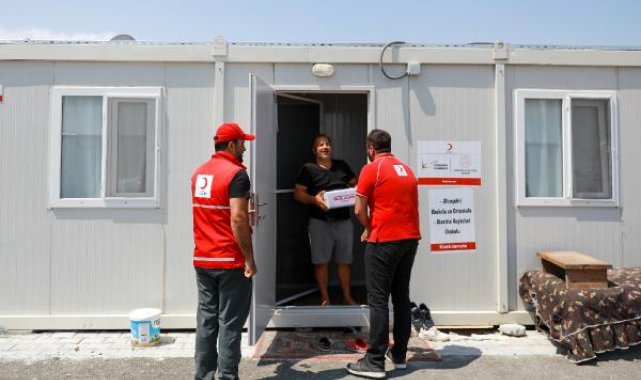 Kızılay: Afet bölgesindeki konteynerlere 50 bin kilogram kurban payı dağıtıldı