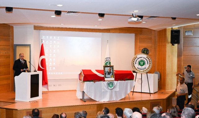 Kocaeli Üniversitesi'nden kurucu rektörüne son görev