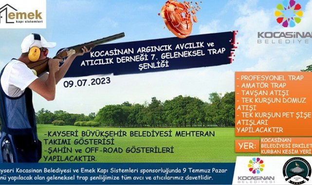 Kocasinan Argıncık Avcılık ve AtıcılıkDerneği 7. Geleneksel Trap Şenliği