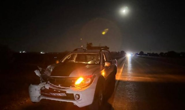 Konya'da, kamyonetin çarptığı motosikletli öldü
