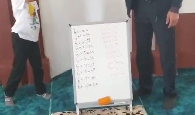 Kur'an kursunda matematik dersi
