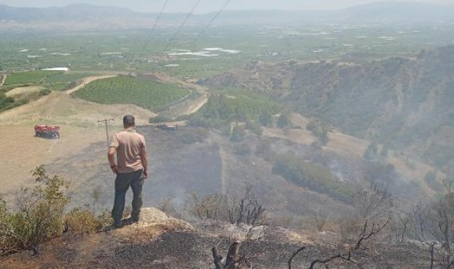 Manisa'da makilik yangını