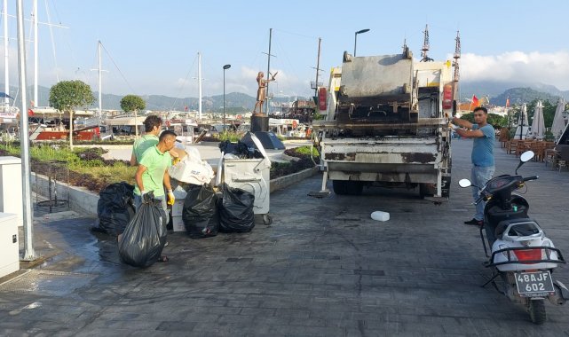 Marmaris'te bayram tatili boyunca 3 bin 192 ton atık toplandı