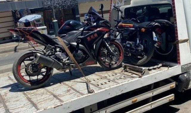 Motosiklet sürücülerine ceza yağdı