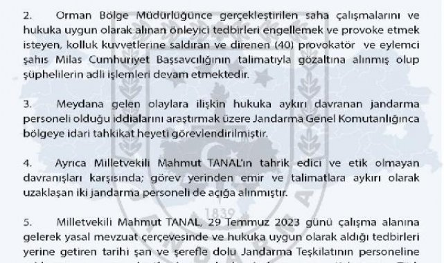 Muğla'da 40 eylemci gözaltında; 2 jandarma personeli de açığa alındı