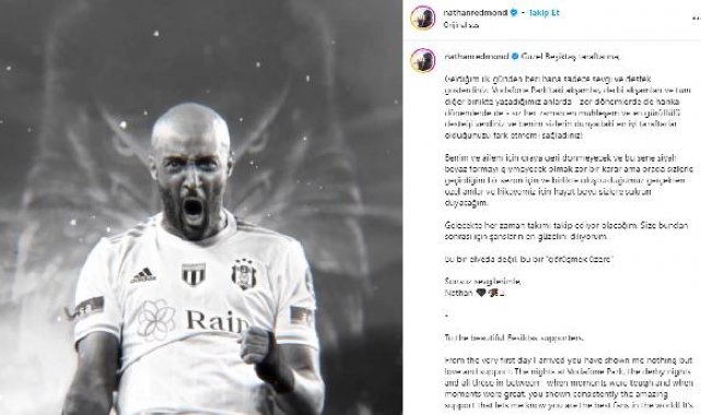Nathan Redmond, Beşiktaş'a veda etti